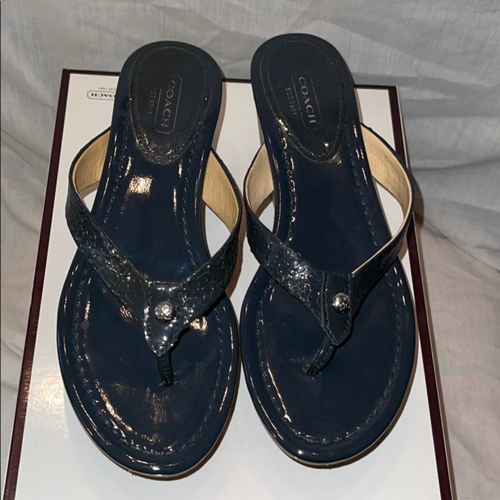 Coach wedge sandals